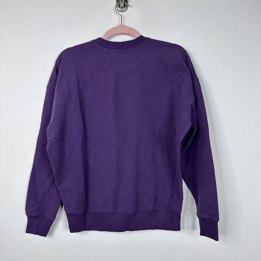 2/$30 NWT Universal Standard Crew Neck Sweatshirt w Ribbing Violet XS #A1317 - Picture 4 of 9